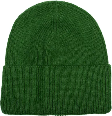 Produktbild von styleBREAKER Uni Beanie Strickmütze Rippenmuster Krempe, Grün