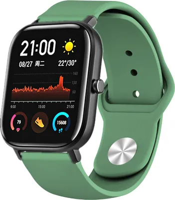 Produktbild von Strap-it Xiaomi Amazfit GTS Sportarmband (Armeegrün)