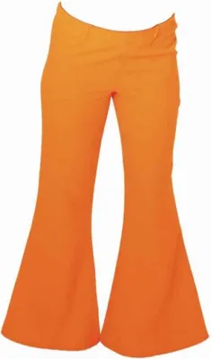 Produktbild von O9129-38 Damen Schlaghose neon-orange Discohose Gr.38