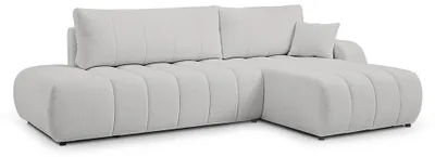 Zdjęcie produktu dla Sofa narożne z funkcją spania, model Baloa, strona prawa, kolor Nebelstein