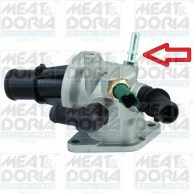 Produktbild von MEAT & DORIA Thermostat Kühlmittel 88°C für FIAT PANDA (169) 500 (312) 500 C (312) PUNTO (188) für FORD KA (RU8)