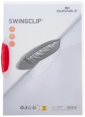 Obrázek produktu pro Durable Swingclip, Purpurová, Polypropylen (PP), 30 listy, A4