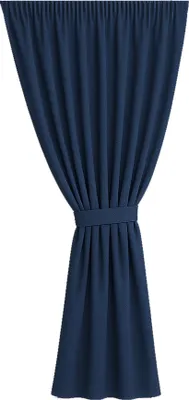 Produktbild von Gartenvorhang 1 Stück 155x200cm, Garten Vorhang Dunkelblau, wasserdichter Außenvorhang, Terrasse Vorhang, Balkon Vorhang, Außenvorhang