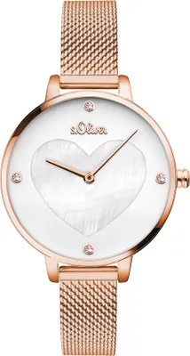 Produktbild von s.Oliver Damen Uhr Armbanduhr Edelstahl SO-3473-MQ