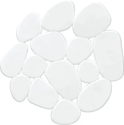 Produktbild von Kleine Wolke Badewanne antirutschmatte Mini Sassolino weiß 6-teilig