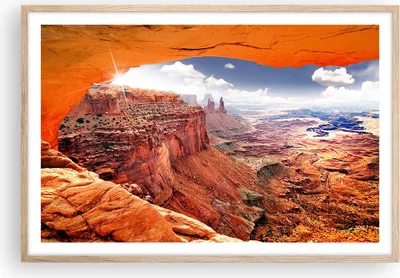 Produktbild von Gerahmtes Poster - Rahmen in heller Eiche - Amerika arizona schlucht geologie - 91,5x61 cm - Wand Bild - Wanddeko - Wandbilder - Wandposter - Bilderrahmen - Bilder - Kunstdruck - P2NAA91x61-2645