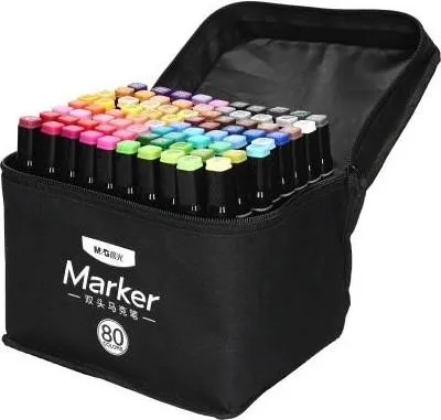 Zdjęcie produktu dla Marker artystyczny dwustronny M&G 80 kolorów