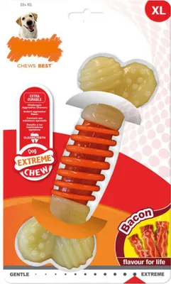 Produktbild von Beißring für Hunde Nylabone Extreme Chew Pro Action Bacon L