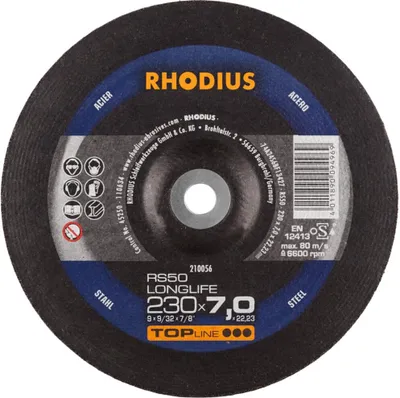 Image de Rhodius disque à ébarber RS50 230 x 7,0mm acier (par 10)
