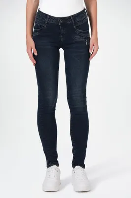 Produktbild von M.O.D Miracle of Denim SUZY Skinny Fit Jeans Damen Slip Blue Black