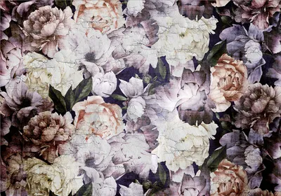 Produktbild von Vlies Fototapete Blumen 450x315 cm Tapeten Wandtapete XXL Flur Pflanzenmotiv Päonie Pfingstrosen Natur bunt b-C-0823-a-a