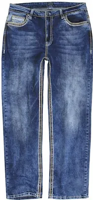 Produktbild von Lavecchia Herren Comfort Fit Jeans LV-503 (Stoneblau, 50/32)
