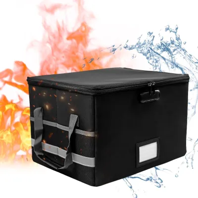 Image de Boîte de rangement ignifuge avec serrure