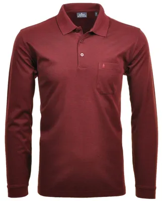 Ragman H-Polo 1/1 Arm Polo LA uni Soft-Knit in rot