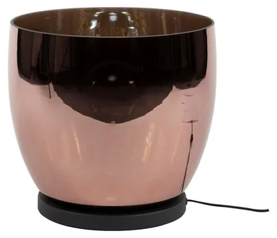 Image de Lampadaire FURNLUX Up cuivre et noir 33 cm / Couleur principale : marron / Dimensions : 33 x 32 x 33 cm