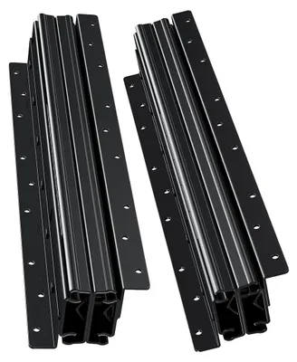Obrázek produktu pro Podlahový držák pojezdů zásuvek VEVOR, 40 cm, nosnost 117 kg, spodní pojezdy pro schodišťové skříňové kluzáky, samovyměnitelné, černá barva