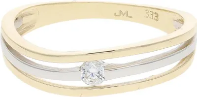 Produktbild von Ring Gold und Weißgold 333 Zirkonia JL10-07-3413 JuwelmaLux Größe 54
