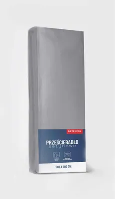 Produktbild von Satin-Spannbettlaken 180x200 Mikrofaser Grau