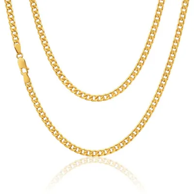 Productafbeelding van 20 Inch Solid 9ct Gouden Curb Ketting