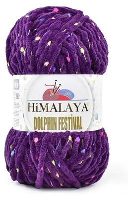 Produktbild von Himalaya Dolphin Festival 128 Wolle Strickwolle Häkelwolle 100 g 100 m Dunkelviolett