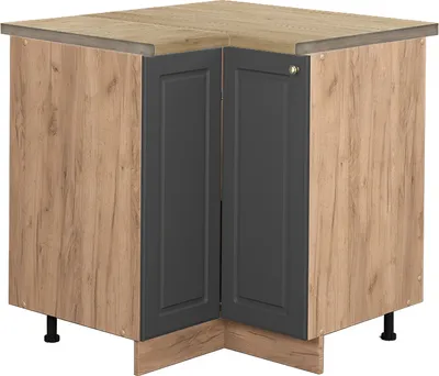 Produktbild von Eckunterschrank Vicco Fame-Line Anthrazit-Gold 80.5 cm , AP Eiche, Model 46015