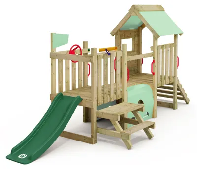 Produktbild von Spielturm für Kleinkinder Wickey My First Playground 1 mit Picknicktisch in Grün