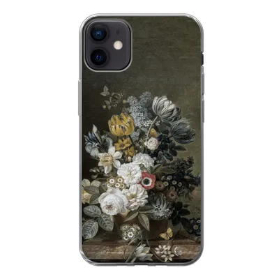 Produktbild von MuchoWow® Handyhülle Schutzhülle Hülle für iPhone 12 mini Stilleben mit Blumen - Alte Meister - Malerei Silikon Softcase Handy Hülle - Bild
