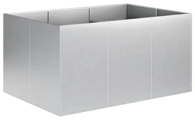 Obrázok produktu pre vidaXL Záhradný kvetináč, strieborná farba, 120 x 80 x 60 cm, pozinkovaná oceľ