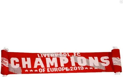 Immagine prodotto di Liverpool FC - Sciarpa "Champions Of Europe" SG17765 (Taglia unica) (Rosso/Bianco)