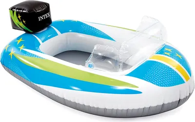 Produktbild von INTEX 59380NP - Baby-Boot - Pool-Cruiser (110x100cm) Kinderboot aufblasbar Poolspielzeug Motorboot