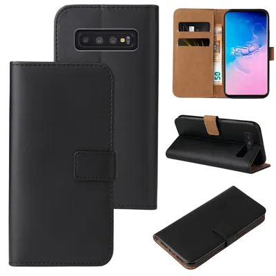 Produktbild von Handyhülle für Samsung Galaxy S10 Klapphülle Bookcase Flip Cover Hülle Handy Tasche Etui Farbe: Schwarz