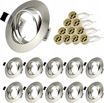 Zdjęcie produktu dla Allesgute Oprawki Do Zabudowy Do Żarówek Led Gu10 68 Mm Stalowe 10 Sztuk