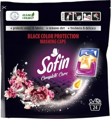 Produktbild von Sofin Black Fabric Washing Capsules, 24 Stück