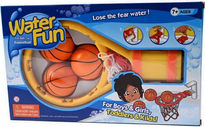 Produktbild von Badewannen Spielzeug Basketballkorb für Kinder Wasserspielzeug Wurfspiel mit 3 Bällen
