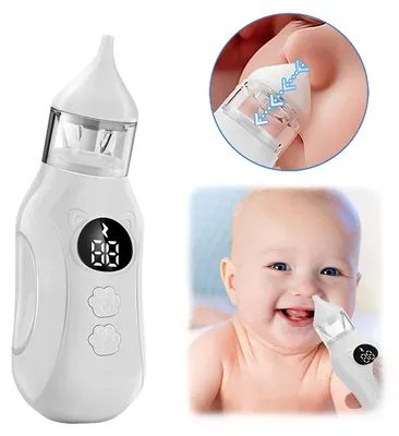 Produktbild von Elektrischer Baby Nasensauger, 9 Saugstufen, sanft & leise, Type-C wiederaufladbar, Silikon-Aufsatz, Anti-Rückfluss, leicht zu reinigen