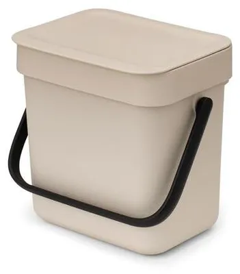 Immagine prodotto di Brabantia Cestino dei rifiuti Sort & Go 3 l, beige chiaro