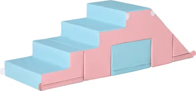 Produktbild von HOMCOM Softbausteine 2er-Set Schaumstoff Bausteine Riesenbausteine Bauklötze Bauspielzeug Schaumstoffblöcke für 1-3 Jahre alt Kinder Kunstleder EPE