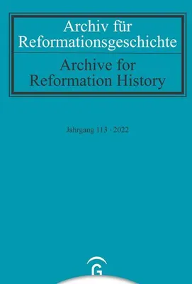 Produktbild von Archiv für Reformationsgeschichte - Aufsatzband