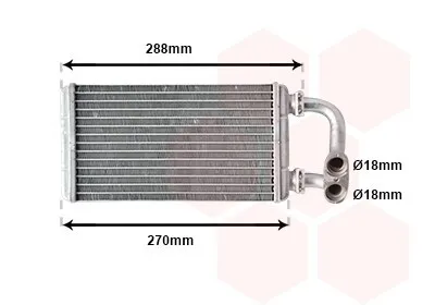 Produktbild von VAN WEZEL 06006173 Wärmetauscher Innenraumheizung