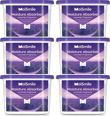 Produktbild von Solidchoice – Moismlie Lavendel-Duft, Luftentfeuchter – 6er Pack