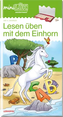 Produktbild von miniLÜK Lesen üben mit dem Einhorn