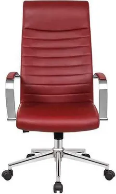 Produktbild von Kunstlederstuhl Design Polstersessel Rot Stühle Esszimmerstuhl Bürostuhl