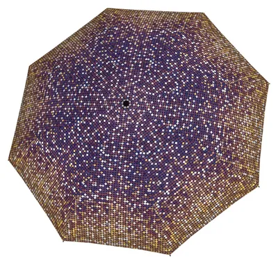 Productafbeelding van doppler zakparaplu paraplu Fiber Magic Printed Pattern Twinkle Blue paars