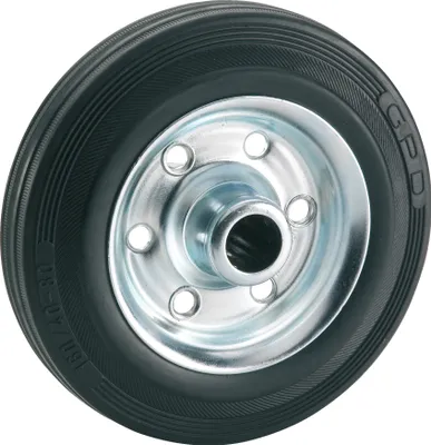 Produktbild von Dörner + Helmer Standard Vollgummiräder Stahlblechfelge ø 180 mm, Radbreite 40mm