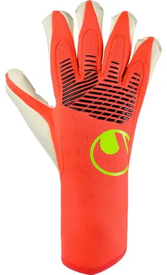 Produktbild von Uhlsport Fm Absolutgrip Hybrid Torwarthandschuhe - Neonrot / Weiß / Neongelb  | Größe: 8