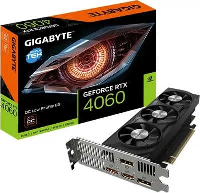 Immagine prodotto di Gigabyte Nvidia Geforce Rtx 4060 Oc Low Profile Lp 8gb Gddr6 Scheda Video Pc