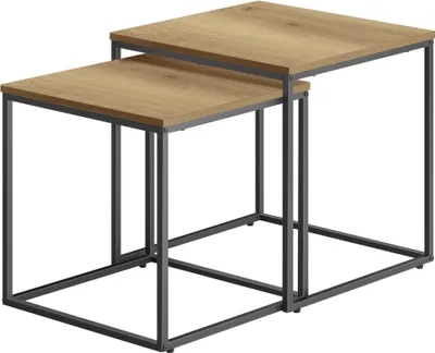 Produktbild von 2er-Set Couchtische QUADRO, Eichendekor