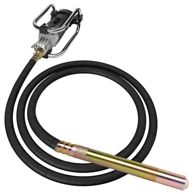 Produktbild von Betonrüttler Handrüttler 3200W, 6800rpm mit 35mm Schwingkopf, 4m Flexwelle Betonvibrator, Stoßfest Rahmen, Isoliertes Aluminiumgehäuse, Rüttelstange
