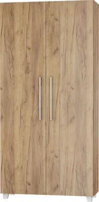Produktbild von Wandbett Schrankbett TEDDY 90x200 Gold Craft Eiche Vertikal Wandklappbett, Schrankklappbett, Schrank mit integriertem Klappbett, Funktionsbett inkl. Lattenrost