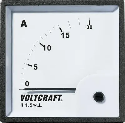 Image de Voltcraft AM-72X72/15A Analog-Einbaumessgerät AM-72X72/15A 15 A Dreheisen (AM-72X72/15A)